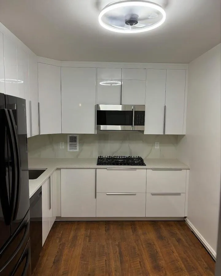 Renovated kitchen with quartz countertops in Broadalbin